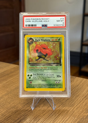 2000 Pokemon Rocket Dark Vileploom Holo Graded PSA 8