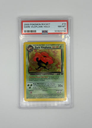 2000 Pokemon Rocket Dark Vileploom Holo Graded PSA 8